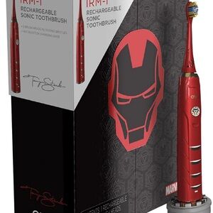 Marvel Red and Black Iron Man Sonic Toothbrush , rechargeable